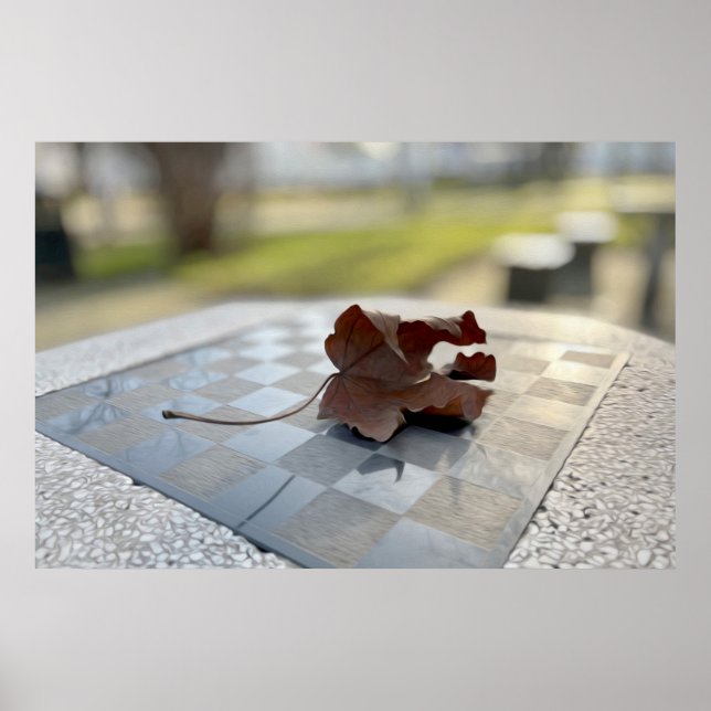 En schack-lektion poster (Framsidan)