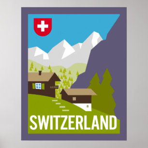 En Schweitz reser affischen Poster
