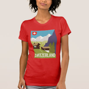 En Schweitz reser affischen T Shirt
