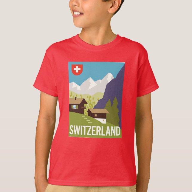 En Schweitz reser affischen T Shirt (Framsida)