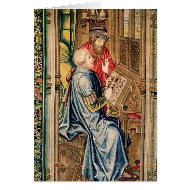 En Scribehandstil ett konto Hälsningskort (Framsidan)