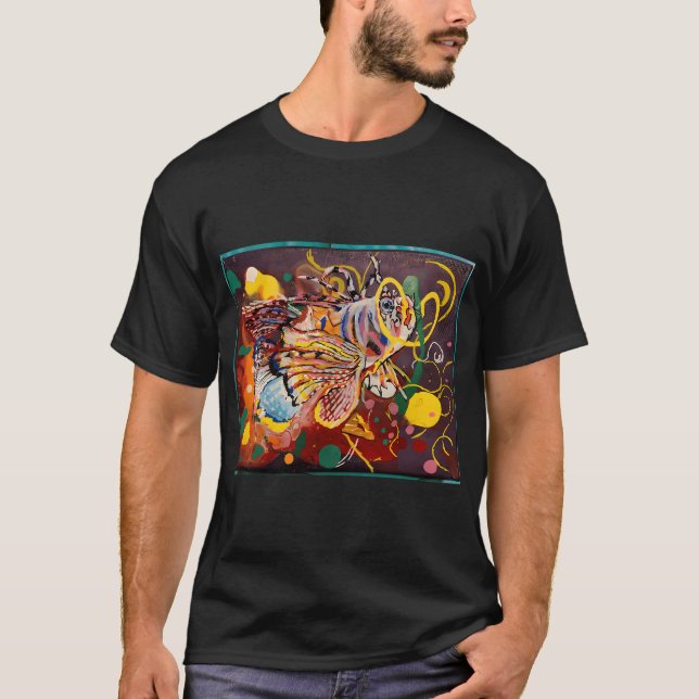 En sebra-lejon-fisk t shirt (Framsida)