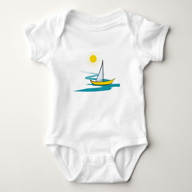 En segelbåt tee shirt (Framsida)