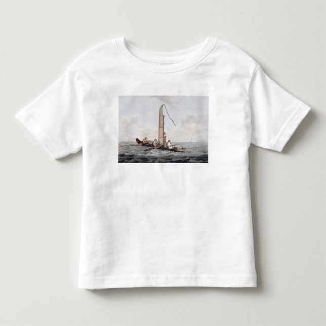 En seglingkanot av Otaheite Tee Shirt (Framsida)