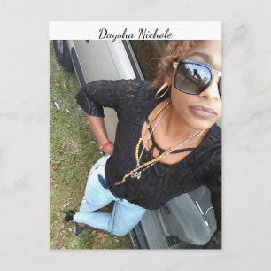 En selfie av Daysha Nichole, vykort