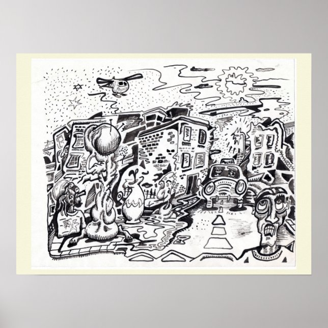 En sen nattpromenad hem poster (Framsidan)