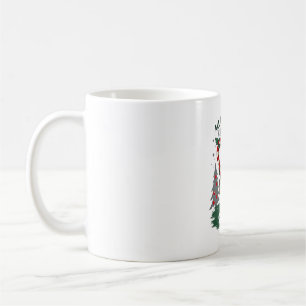 En Sengångare Till Jul. Söt, Julsengångare Med Kaffemugg