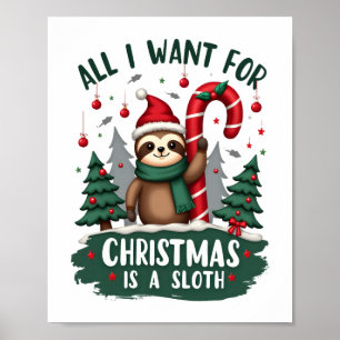 En Sengångare Till Jul. Söt, Julsengångare Med Poster