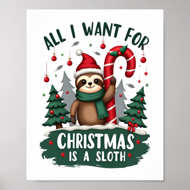 En Sengångare Till Jul. Söt, Julsengångare Med  Poster (Framsidan)