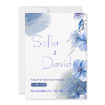 En serenisk symfoni av Kärlek: Bröllopsinbjudan