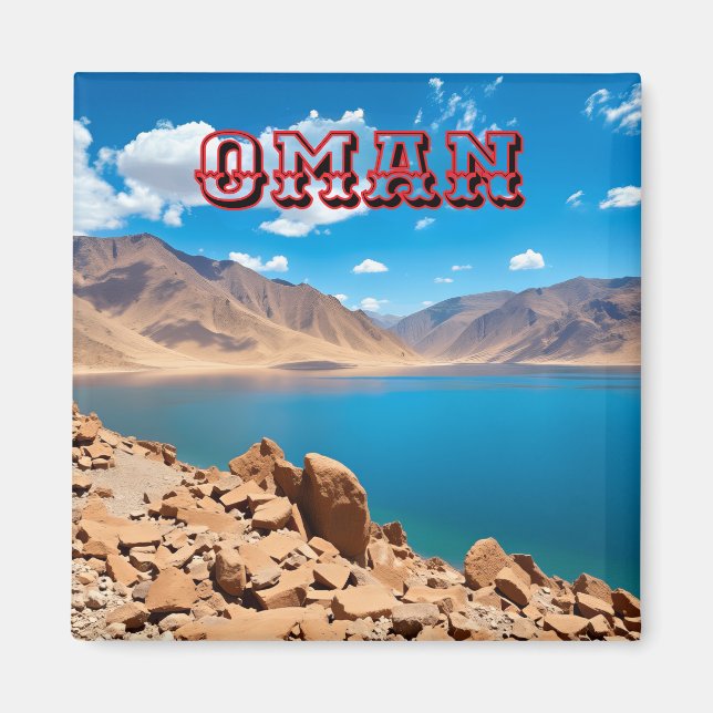 En serenturkos Omani-kustinlopp Magnet (Framsidan)