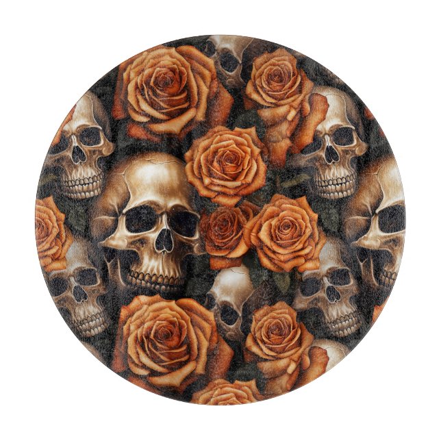 En Serie Design för Dödskalle och Rosor 9 (Framsidan)