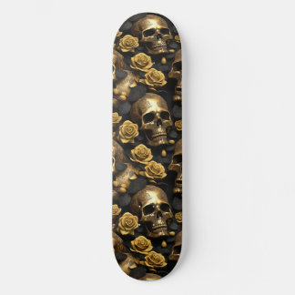 En serie-design med dödskalle och rosor 8 mini skateboard bräda 18,5 cm