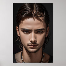 En seriös och tittar asiatisk kille.