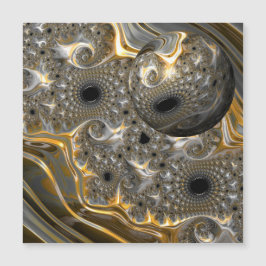 En sfärisk lastpall i Magnet Card Silver och Guld