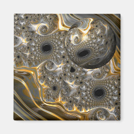 En sfärisk lastpall i Magnet Silver och Guld