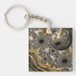 En sfärisk lastpall i Silver och Guld