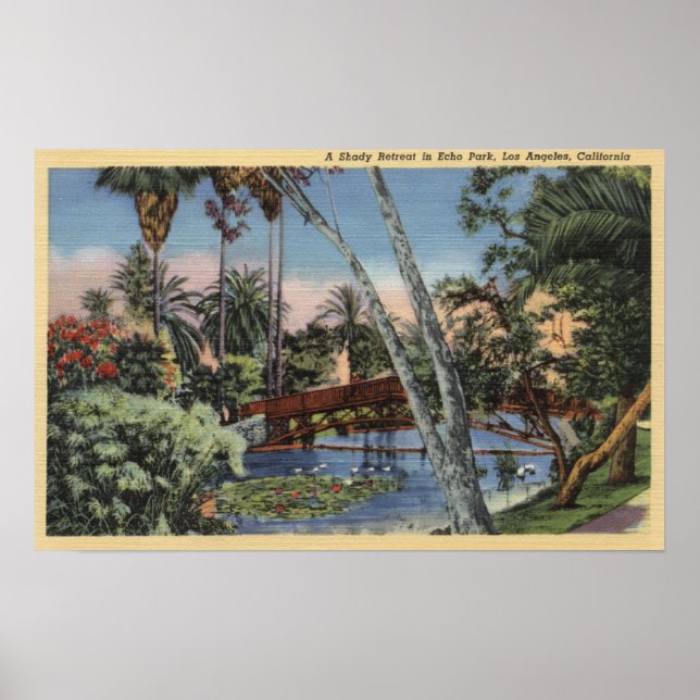 En Shady Retreat i Echo Park Poster (Framsidan)