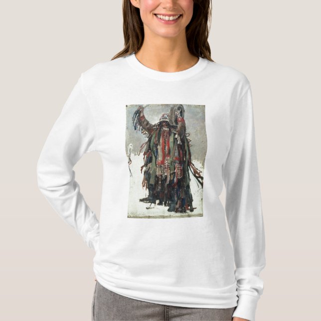 En Shaman skissar för Yermak Tee (Framsida)