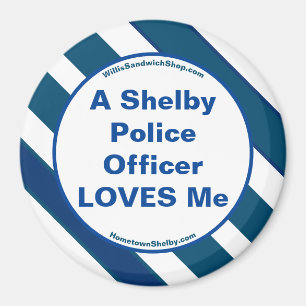 En Shelby Police Officer KÄRLEK Me Magnet