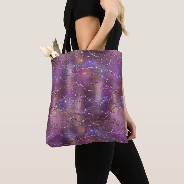 En Shimmering Galaxy Series Design 5   Tygkasse (Närbild)