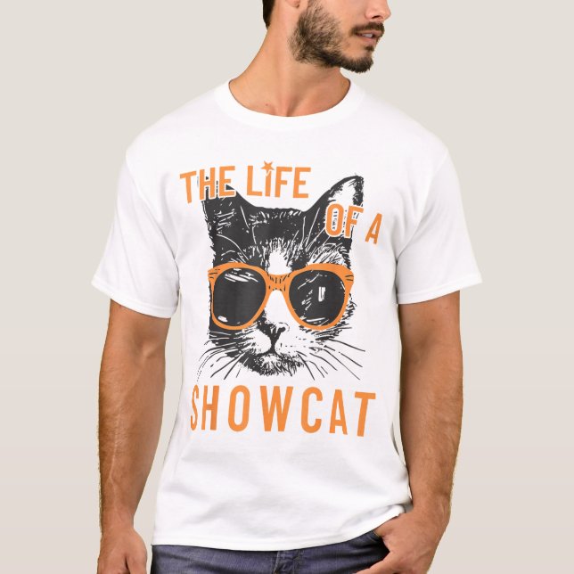 En Showcat-funny Cat Lover Shirt T (Framsida)