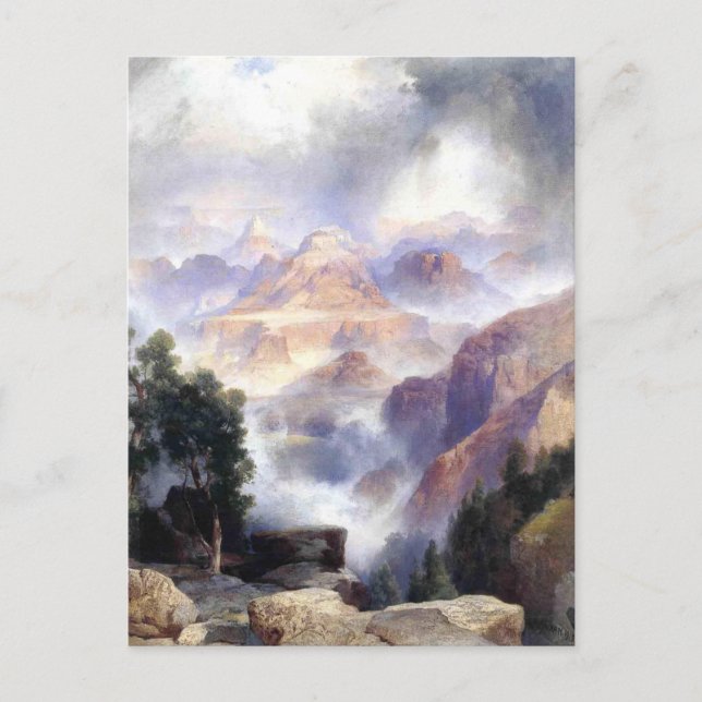 En Showery Day, Grand Canyon - 1919 Vykort (Framsida)