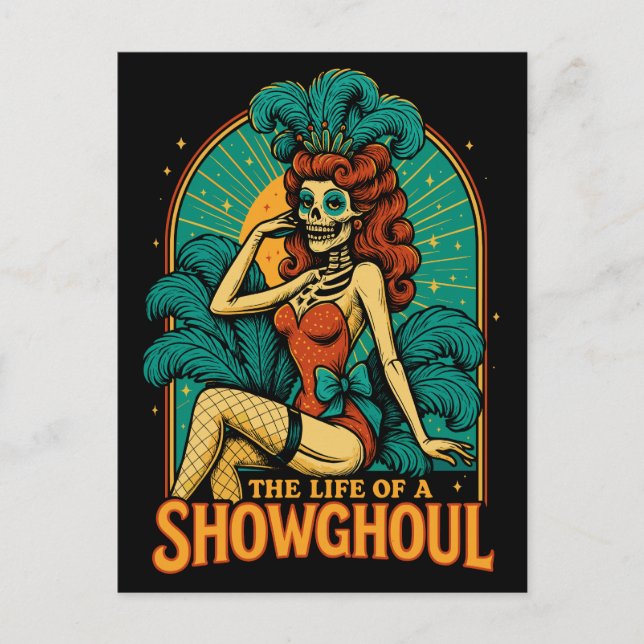 En Showghouls liv Helg Vykort (Framsida)