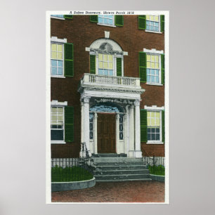 En Shreve Porch, Salem Doorway View Poster