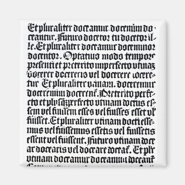 En sida av Grammaire Latine Magnet (Framsidan)