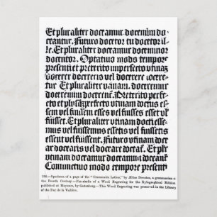 En sida av Grammaire Latine Vykort