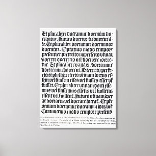 En sida av 'Grammairen Latine Canvastryck
