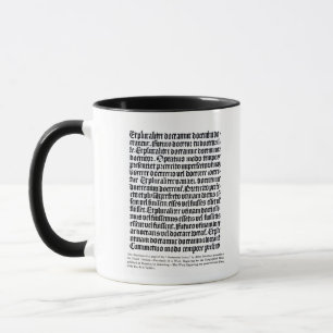 En sida av 'Grammairen Latine Mugg