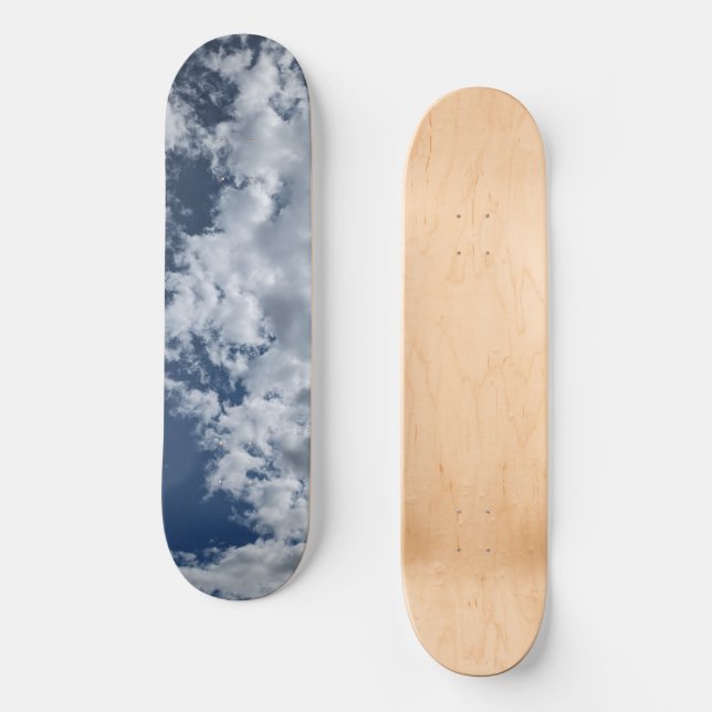 En sida av moln mini skateboard bräda 18,5 cm (Framsida)