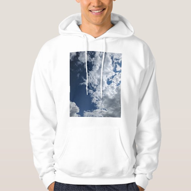 En sida av molnen hoodie (Framsida)