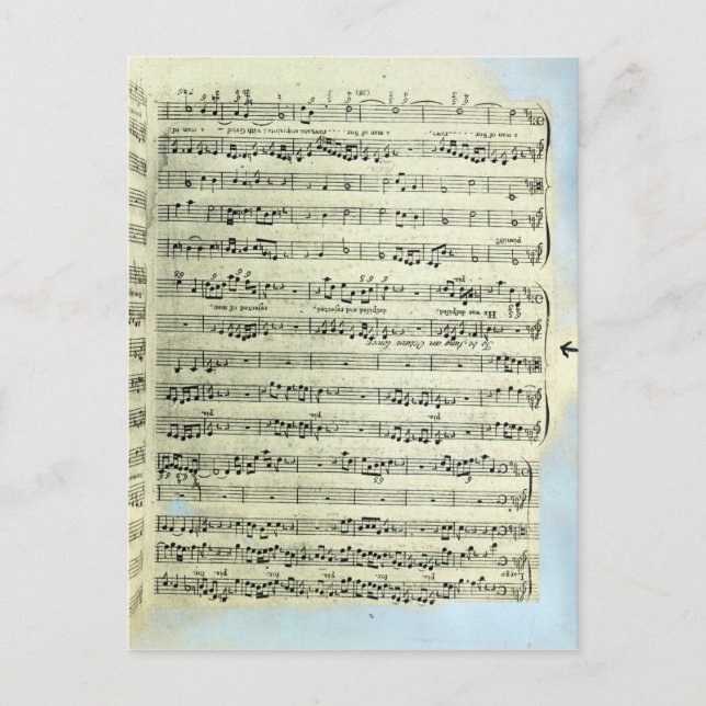 En sida från en av de enda två kopiorna vykort (Framsida)