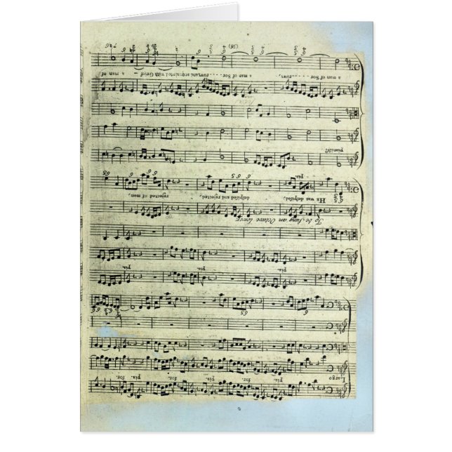 En sida från en av de enda tvåna kopierar hälsningskort (Framsidan)