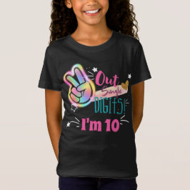 En siffra i fred i 10 Grattis på födelsedagen T Shirt