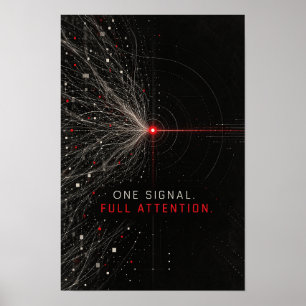 En signal full uppmärksamhet fokusera motiverande  poster