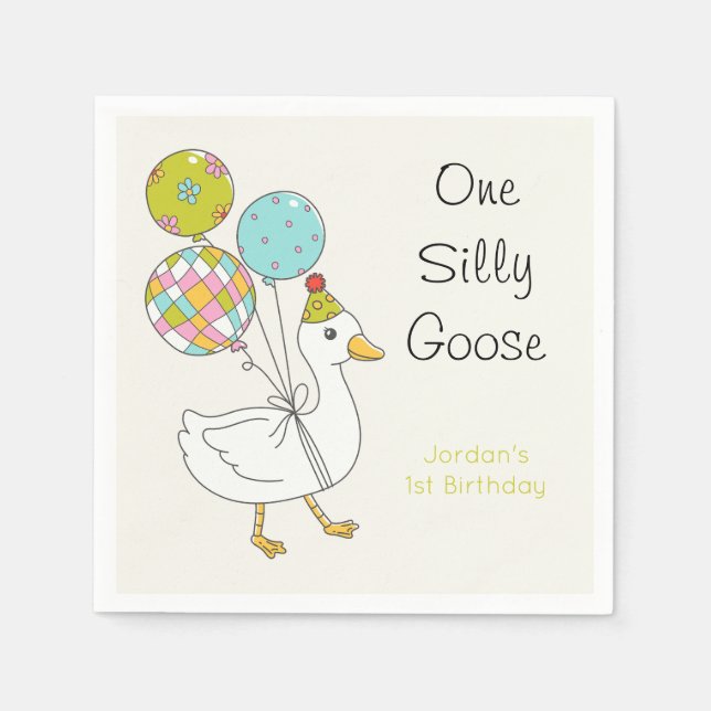 En Silly Goose Servetter (Framsidan)