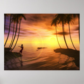 En Simma i Sunrise Poster