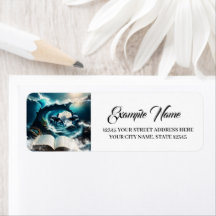 En simmande steampunk Orca i vågen.