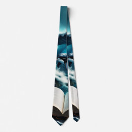 En simmande steampunk Orca i vågen. Slips