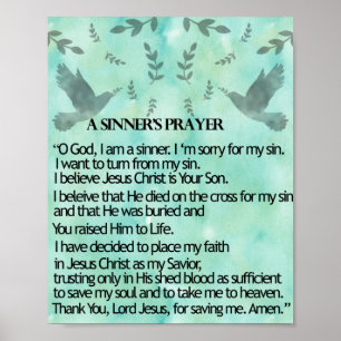 En Sinners bön Poster
