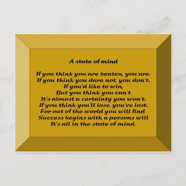 En sinnesstat vykort (Framsida)