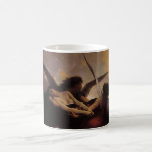 En själ förd till himlen av Bouguereau Kaffemugg