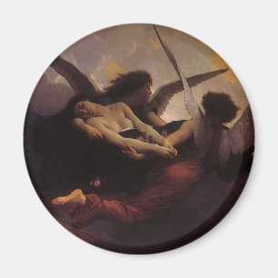 En själ förd till himlen av Bouguereau Magnet