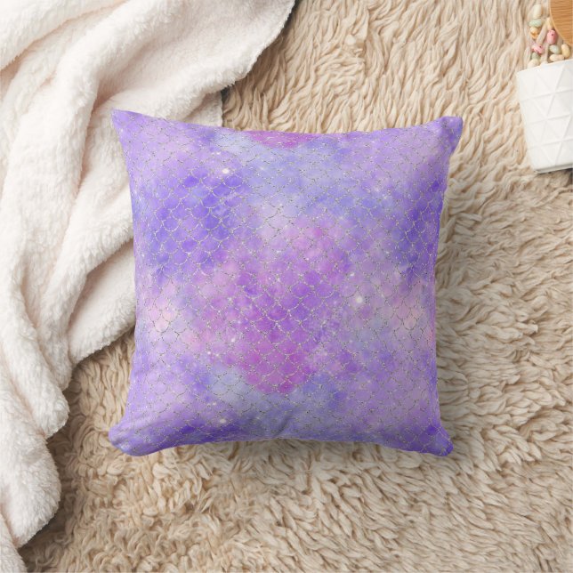 En sjöjungfru Galaxy Series Design 3  Kudde (Filt)