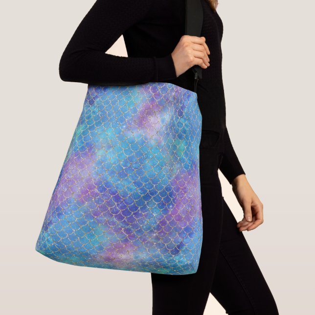 En sjöjungfru Galaxy Series Design 9  Axelväska (Närbild)