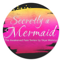 En Sjöjungfru i hemlighet - Sticker - Svart och Ro